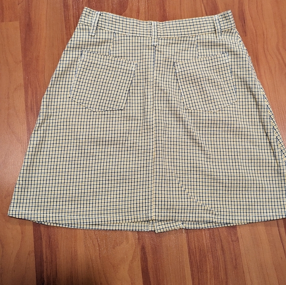 Vintage Pile of Trash Button Up Yellow Miniskirt - Picture 5 of 6